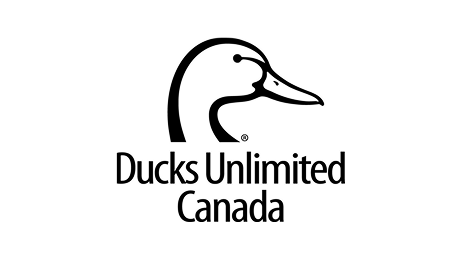 A simple black outline of a duck’s head facing right is above the words "Ducks Unlimited Canada" in bold, black text on a white background.